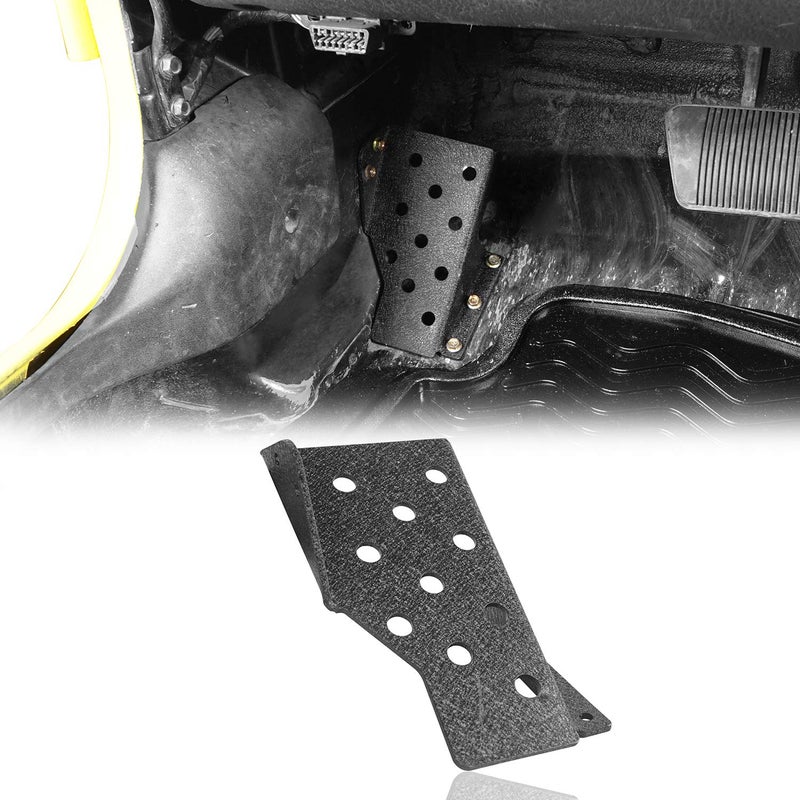 Hooke Road Dead Pedal Left Side Foot Rest Kick Panel for 1997-2006 Jeep Wrangler TJ - Image 1